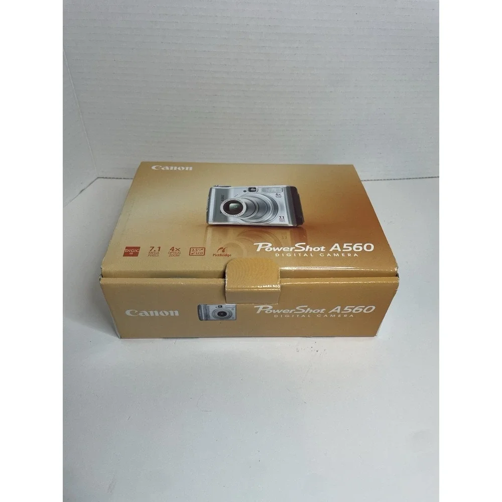 Canon PowerShot A560 Compact Digital Camera BOX And Contents NO CAMERA